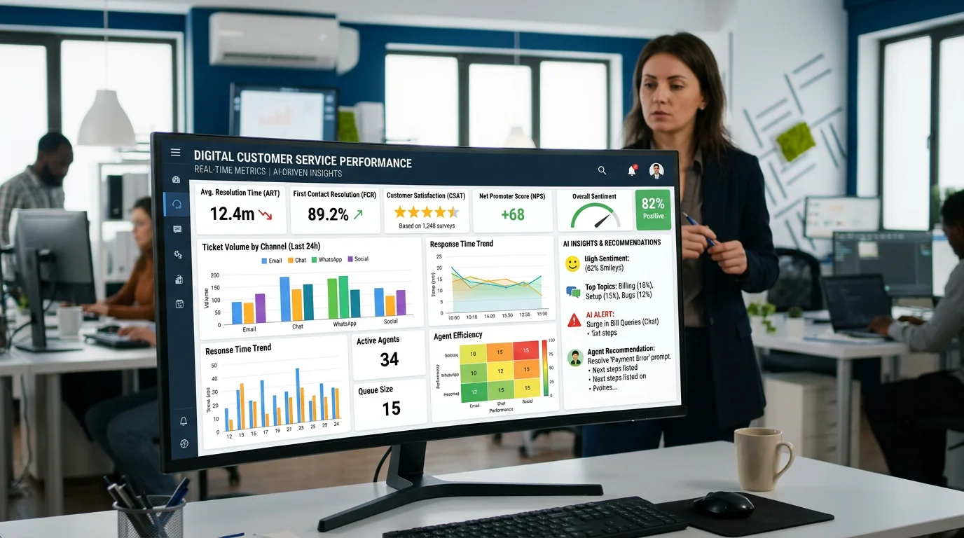 Dashboard do Sistema de Atendimento